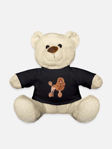 Standard Poodle Dog - Teddy Bear - black