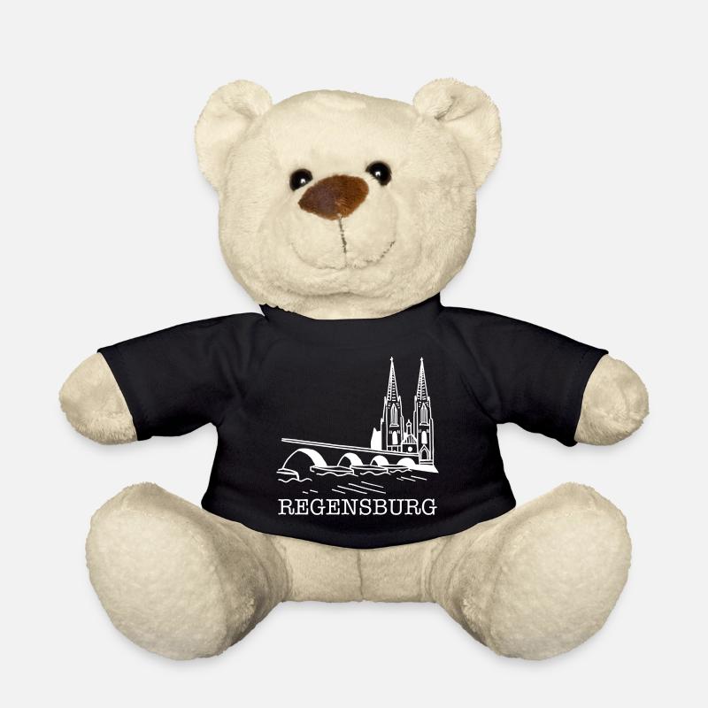 Regensburg weiß - Teddy - Schwarz