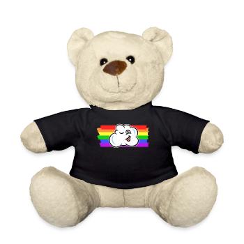 Regenbogen Transgender Lgbt Rechte Homosexueller - Teddy - Schwarz - Vorne