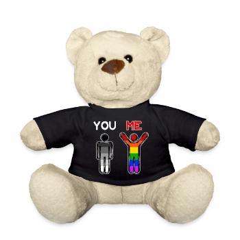 Gleichgeschlechtliche Partnerschaft Lgbt Beziehung - Teddy - Schwarz - Vorne