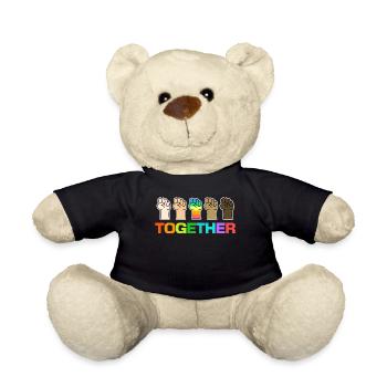 Transgender Spruch Lgbt Rechte Homosexueller - Teddy - Schwarz - Vorne