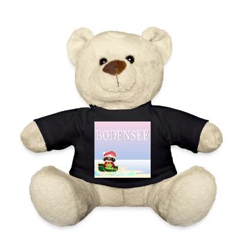 Weihnachten am Bodensee - Weihnachtstiere Faultier - Teddy - Schwarz - Vorne