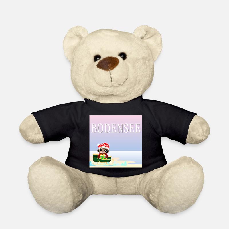 Weihnachten am Bodensee - Weihnachtstiere Faultier - Teddy - Schwarz