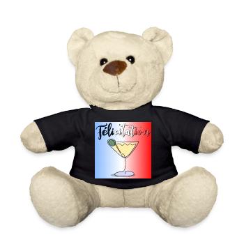 Apéro - Félicitation - France Cocktail - Nounours - noir - Devant