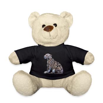 Clouded leopard - Teddy Bear - black - Front
