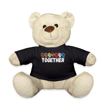 Gleichberechtigung Lgbt Regenbogen Spruch - Teddy - Schwarz - Vorne