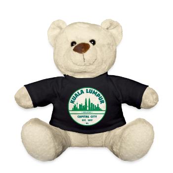 Emblème de la skyline de Kuala Lumpur - Nounours - noir - Devant