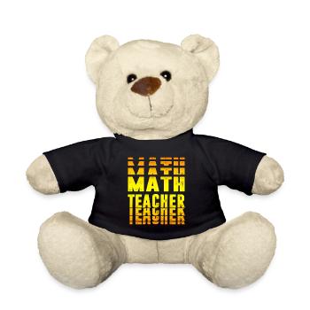 Mathelehrer Design - Teddy - Schwarz - Vorne