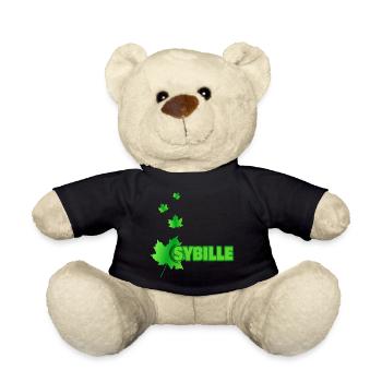 Ahornblatt für Sybille Bille Vorname - Teddy - Schwarz - Vorne