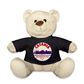 Catania Skyline Vintage Badge - Teddy - Schwarz - Vorne