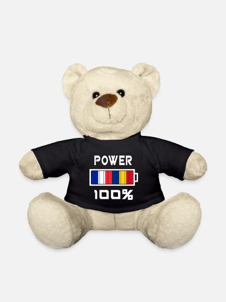 Rumänien und Frankreich Power 100% - Teddy - Schwarz