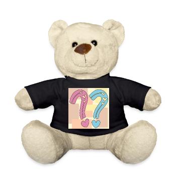 Fête de naissance - Fille Garçon - Grossesse - Nounours - noir - Devant