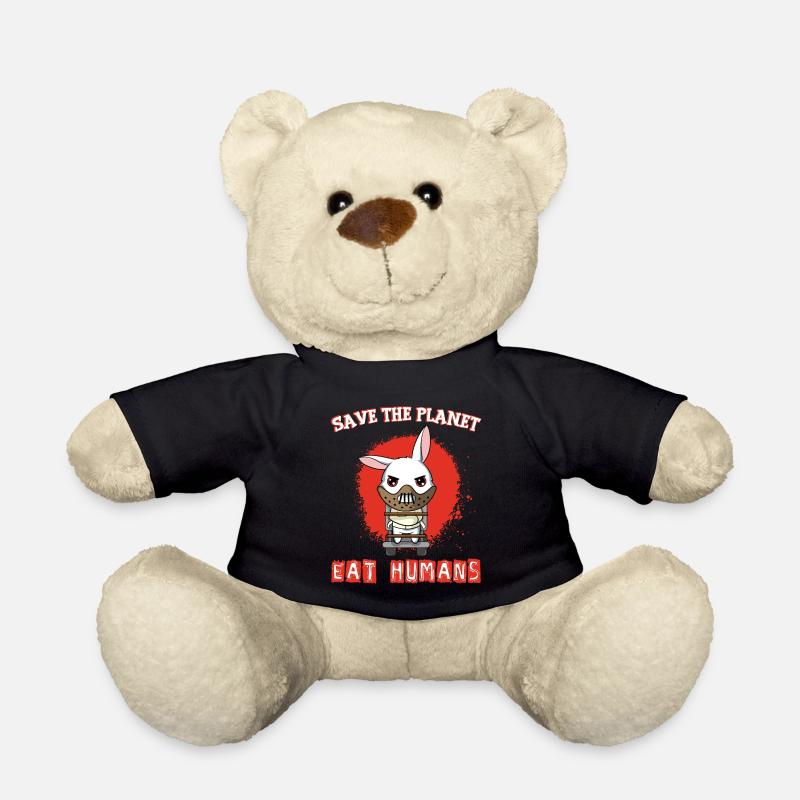 Vegan Earth Day Animal Rights Garment Apparel - Teddy Bear - black