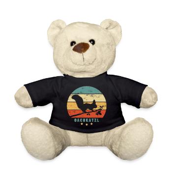 OACHKATZL - österreichisches Wort für Eichhörnchen - Teddy - Schwarz - Vorne