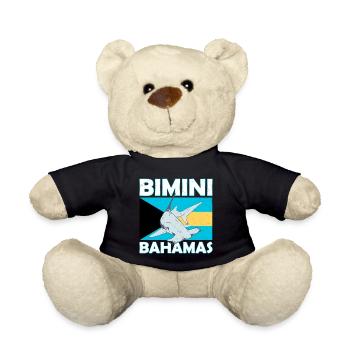 Bimini Bahamas hammerhead shark - Teddy Bear - black - Front