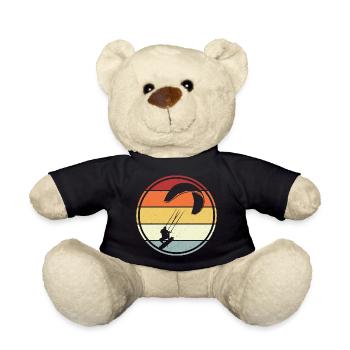 Kitesurfer Kiteboard Kitesurfen Kitesurf - Teddy - Schwarz - Vorne