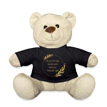 La vie est trop courte pour boire du mauvais café - Nounours - noir - Devant