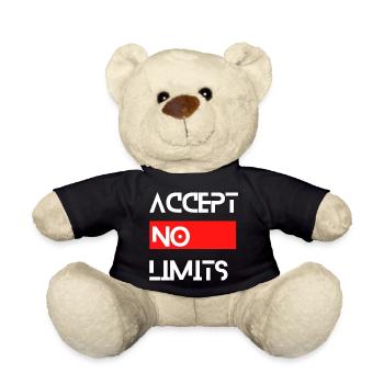 accept no limits grenzenlos erfolg motivation - Teddy - Schwarz - Vorne