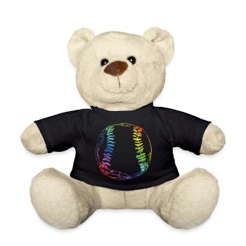 Baseball Skizze - Teddy - Schwarz - Vorne
