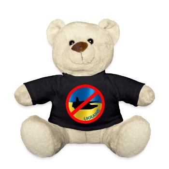 Ukraine Flag Paix - Nounours - noir - Devant