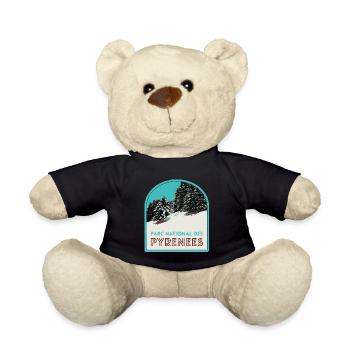 Pyrenees National Park under the snow - Teddy Bear - black - Front