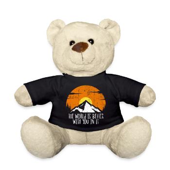The world is better with you in it - Teddy Bear - black - Front