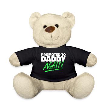 Parents Père enceinte Cool Dire le bonheur de la famille - Nounours - noir - Devant