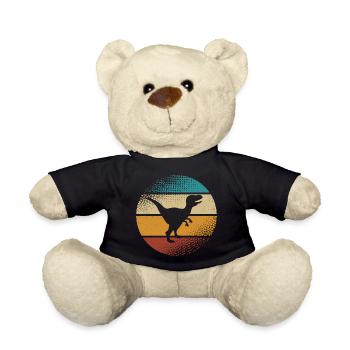Velociraptor Dino Dinosaures - Nounours - noir - Devant