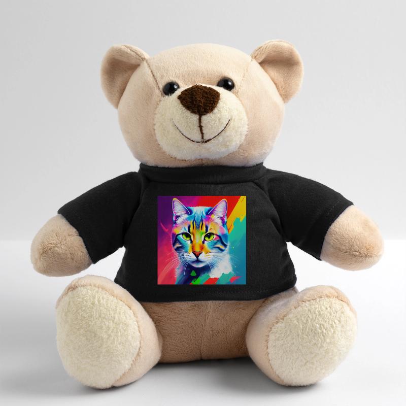 Edle Katze Ölgemälde Design Ölfarben Malfarben Sty Teddy