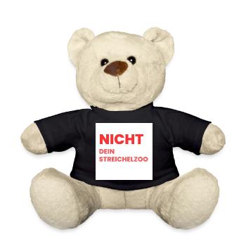 Nicht Dein Streichelzoo Print auf Panel PWSRHR - Teddy - Schwarz - Vorne