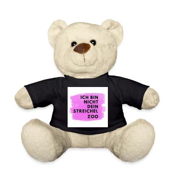 Ich bin nicht Dein Streichelzoo PWSS - Teddy - Schwarz - Vorne
