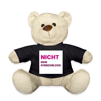 Nicht Dein Streichelzoo Print auf Panel PWSPBD - Teddy - Schwarz - Vorne