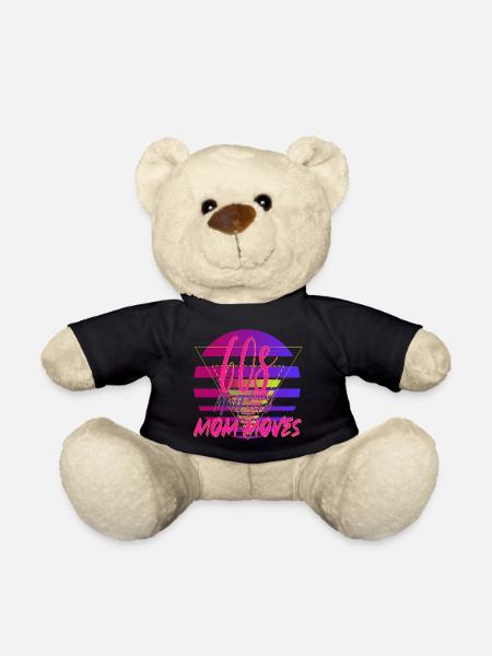 60s Mom Moves Retro Neon Design - Teddy - Schwarz