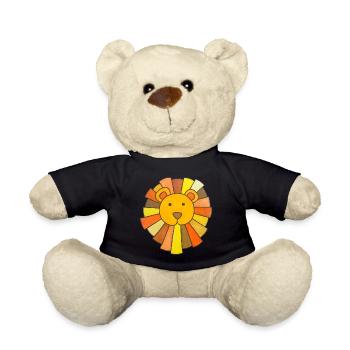 Löwe niedlich Babylöwe Kinder kawaii Kindergarten - Teddy - Schwarz - Vorne