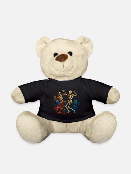 Tanzende Skelette im 50er Jahre Look - Comic - Teddy - Schwarz