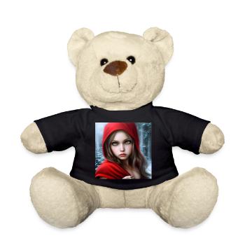 Rotkäppchen im Winterwald - Märchen - Teddy - Schwarz - Vorne