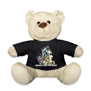 Mountainbike - Brake slow you down - MTB Downhill - Teddy Bear - black - Front