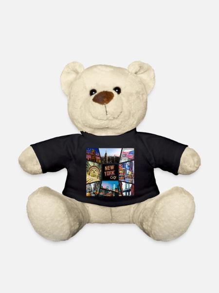 New York City USA Amerika Stadt Skyline Collage - Teddy - Schwarz
