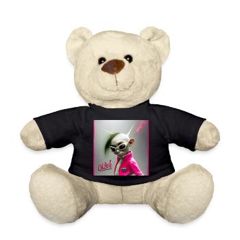 Punk Alien Neon-Jacke – Punkiger Alien 01 - Teddy - Schwarz - Vorne