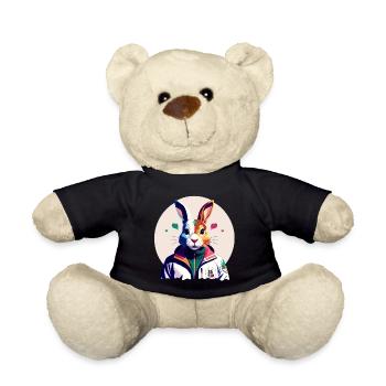 Bunny, Easter Bunny - Teddy Bear - black - Front