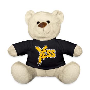 YES Jaune Pop Comic - Nounours - noir - Devant