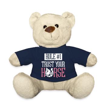 Rule #1 Trust Your Horse Western Barrel Rodeo Barr - Teddy - French Navy - Vorne
