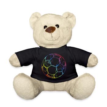 Soccer - Teddy Bear - black - Front