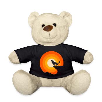 Le loup est mon animal spirituel - Nounours - noir - Devant