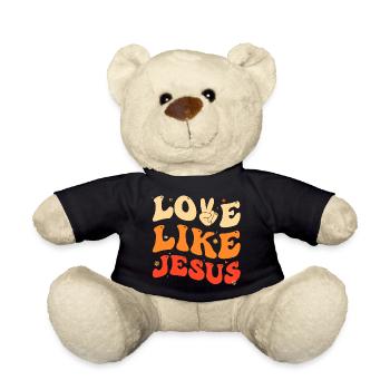 Liebe wie Jesus Religiös und inspirierend - Teddy - Schwarz - Vorne