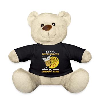 Dart Bier Kneipen Design - Teddy - Schwarz - Vorne