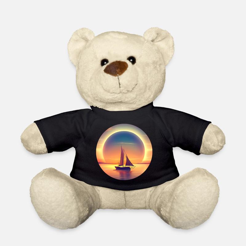 Segeln in den Sonnenuntergang - Teddy - Schwarz