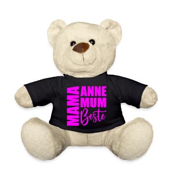MUTTERTAG - MAMA - ANNE BESTE - MUM - Teddy - Schwarz - Vorne