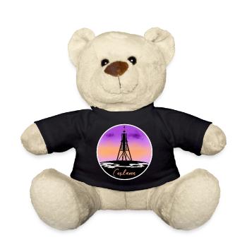 Cuxhaven Fine Skyline - Teddy Bear - black - Front