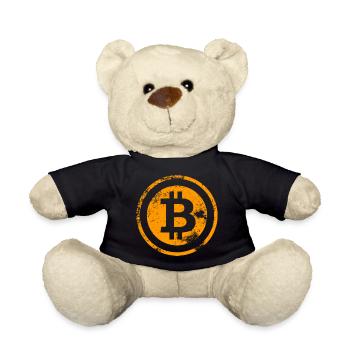 Vintage Bitcoin Logo BTC VINTAGE - Nounours - noir - Devant